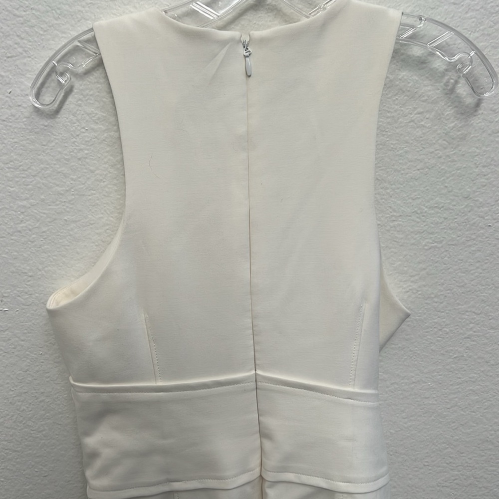 Cinq a Sept Cassaleigh Tie Waist Dress Ivory - Picture 4 of 4